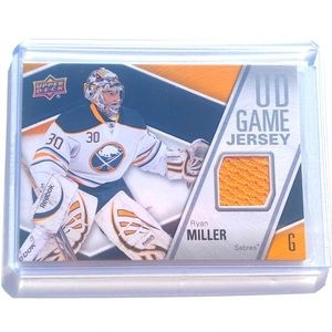 Ryan Miller UD Game-Used Jersey Hockey Card Buffalo Sabres 2011/12